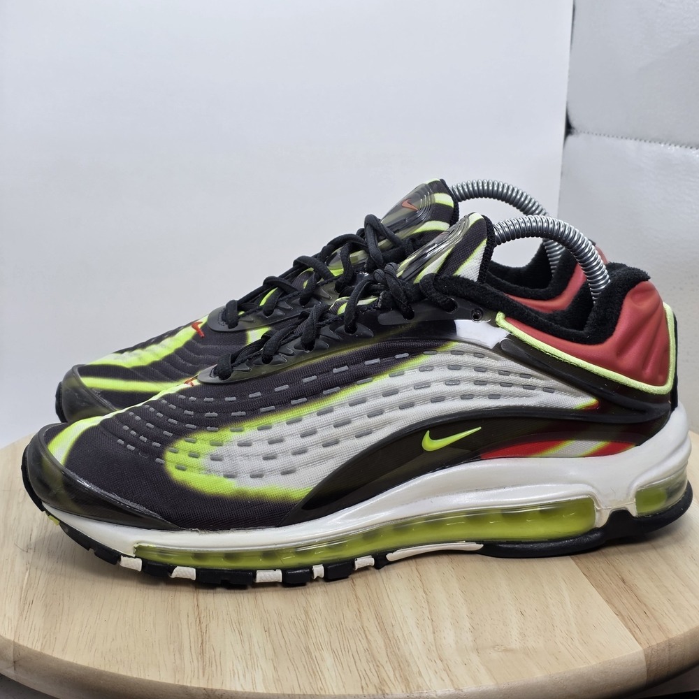 Nike Air Max Deluxe Running Shoes AJ7831-003 Black Red Mens Size 7.5  Sneaker‎